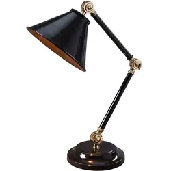 Elstead Lighting, Tischlampe, Provence Element Tischleuchte E27 Schwarz-Messing poliert (E27)