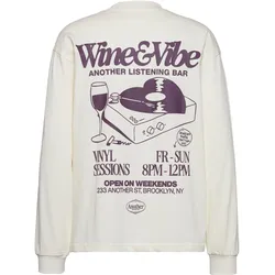 Another Cotton Lab Wine Vibe Langarmshirt | Gr. S | weiß - weiß