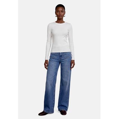 Kurzarmshirt ZERO "Damen figurbetont", Damen, Gr. 38, weiß (sanftes weiß), Jersey, Obermaterial: 95% Baumwolle, 5% Elasthan, Basic, figurbetont hüftlang, Rundhals, Shirts, Gerippt