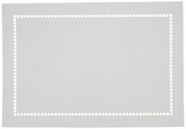 Saro Lifestyle Table Placemats With Laser-Cut Hemstitch Design (Set of 4)