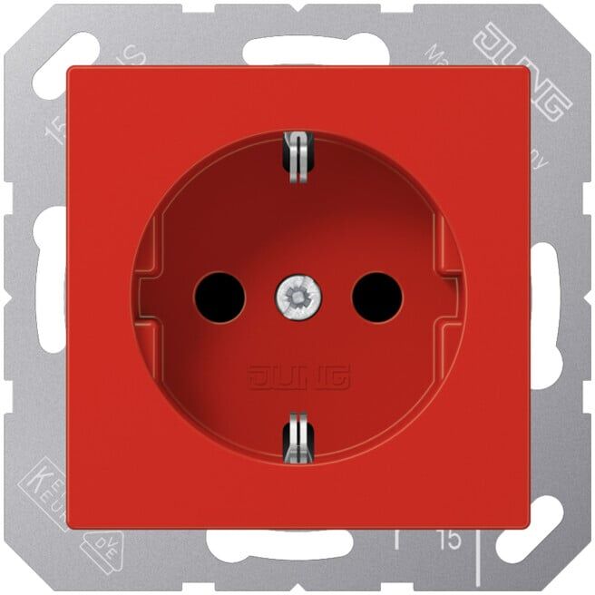 Jung Prise SCHUKO rouge A 1520 BF RT (A1520BFRT)