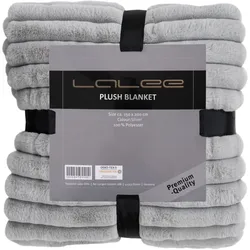 Decke PLUSH silber (BL 150x200 cm) - silber - BL 150x200 cm