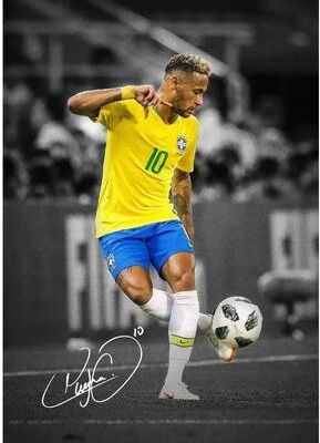 Uplift Essentials Modern Soccer Player Portrait   HD Football Canvas Wall Art style 5 20 X 28 In