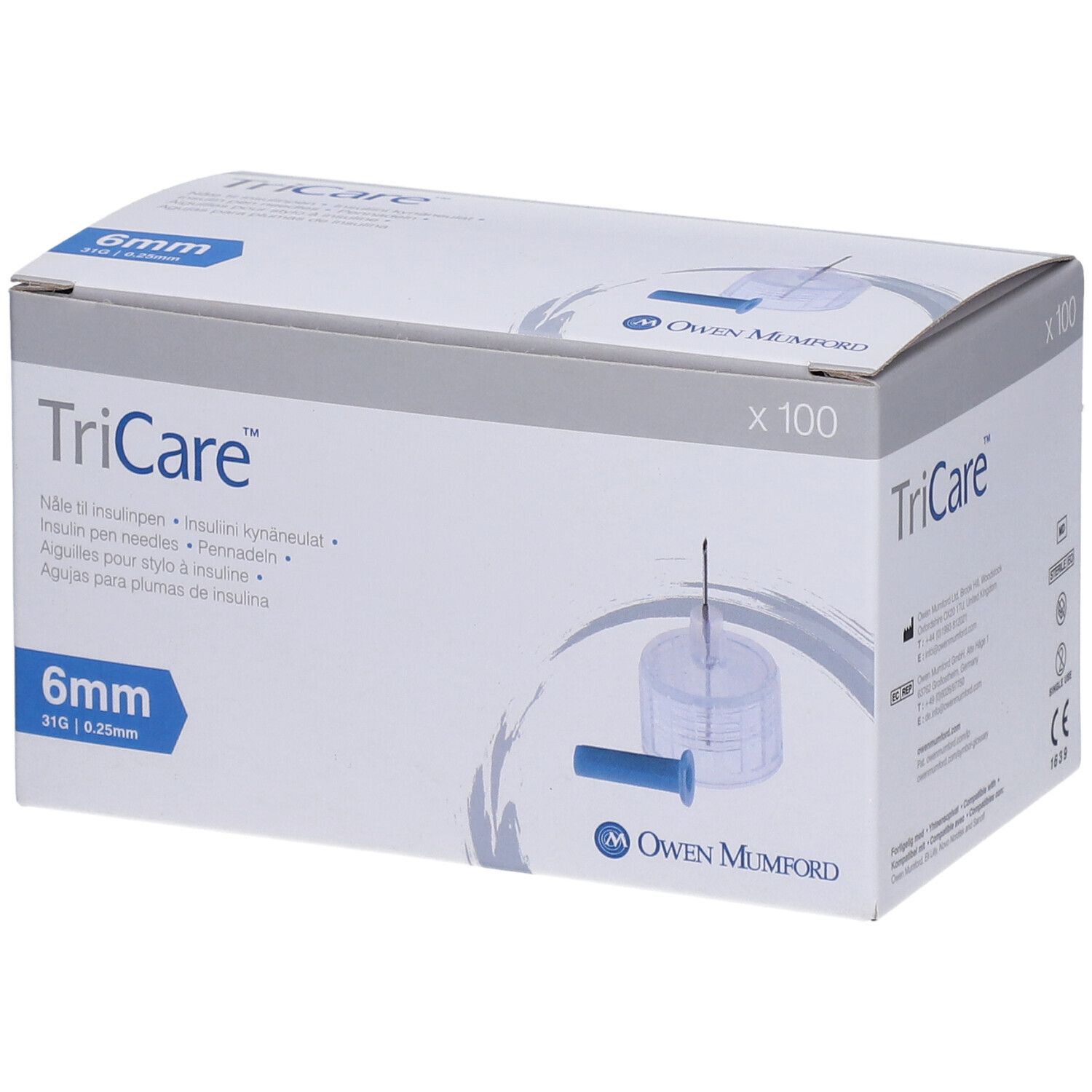 Tricare Pen-Nadeln 6 mm 100 St Kanüle