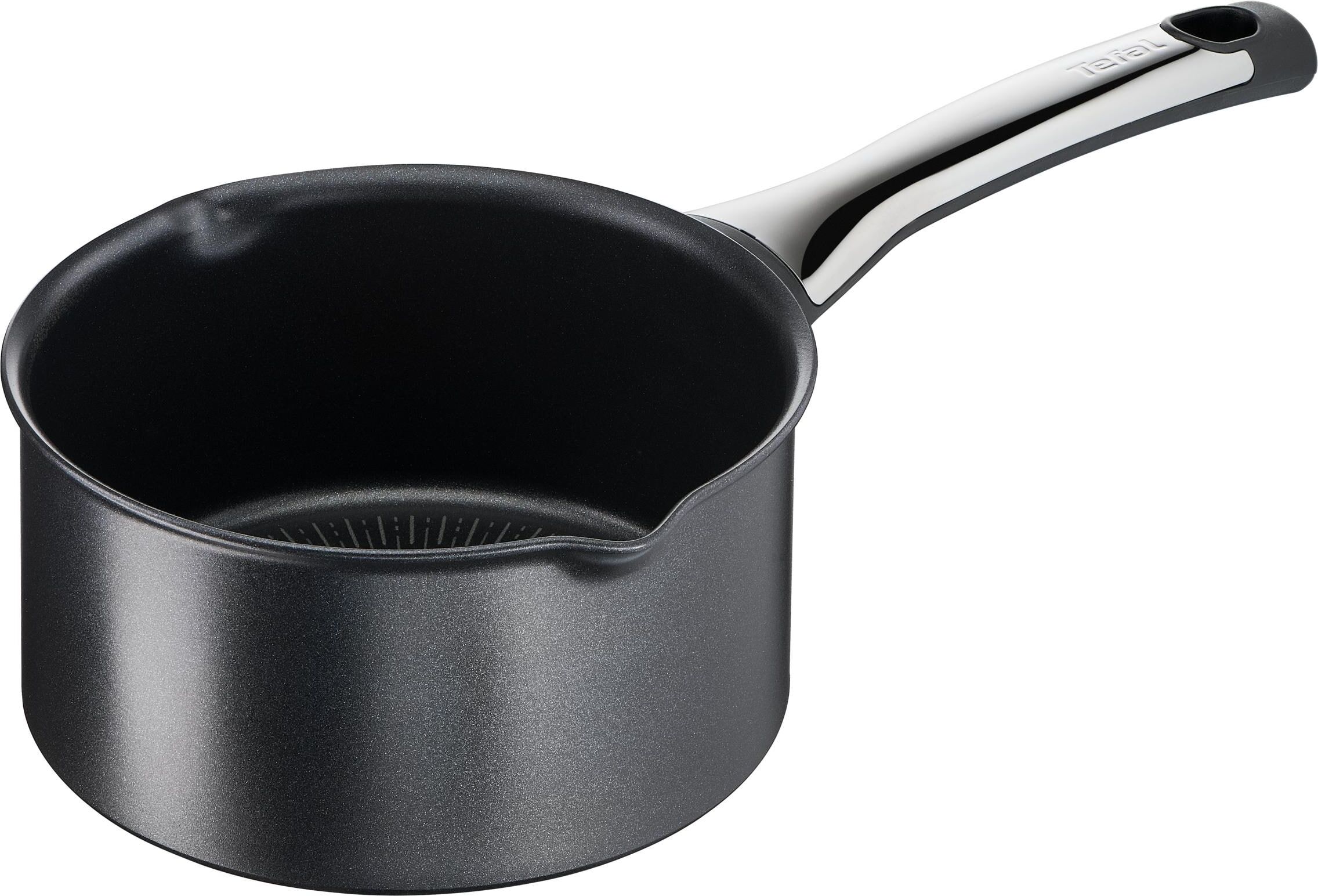 Kasserolle TEFAL "Excellence 16 cm", schwarz, Ø:16cm, Töpfe, Kasserolle schwarz 1,5 l + Ø 16cm