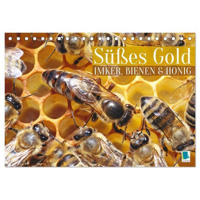 Süßes Gold: Imker, Bienen & Honig (Tischkalender 2026 DIN A5 quer), CALVENDO Monatskalender