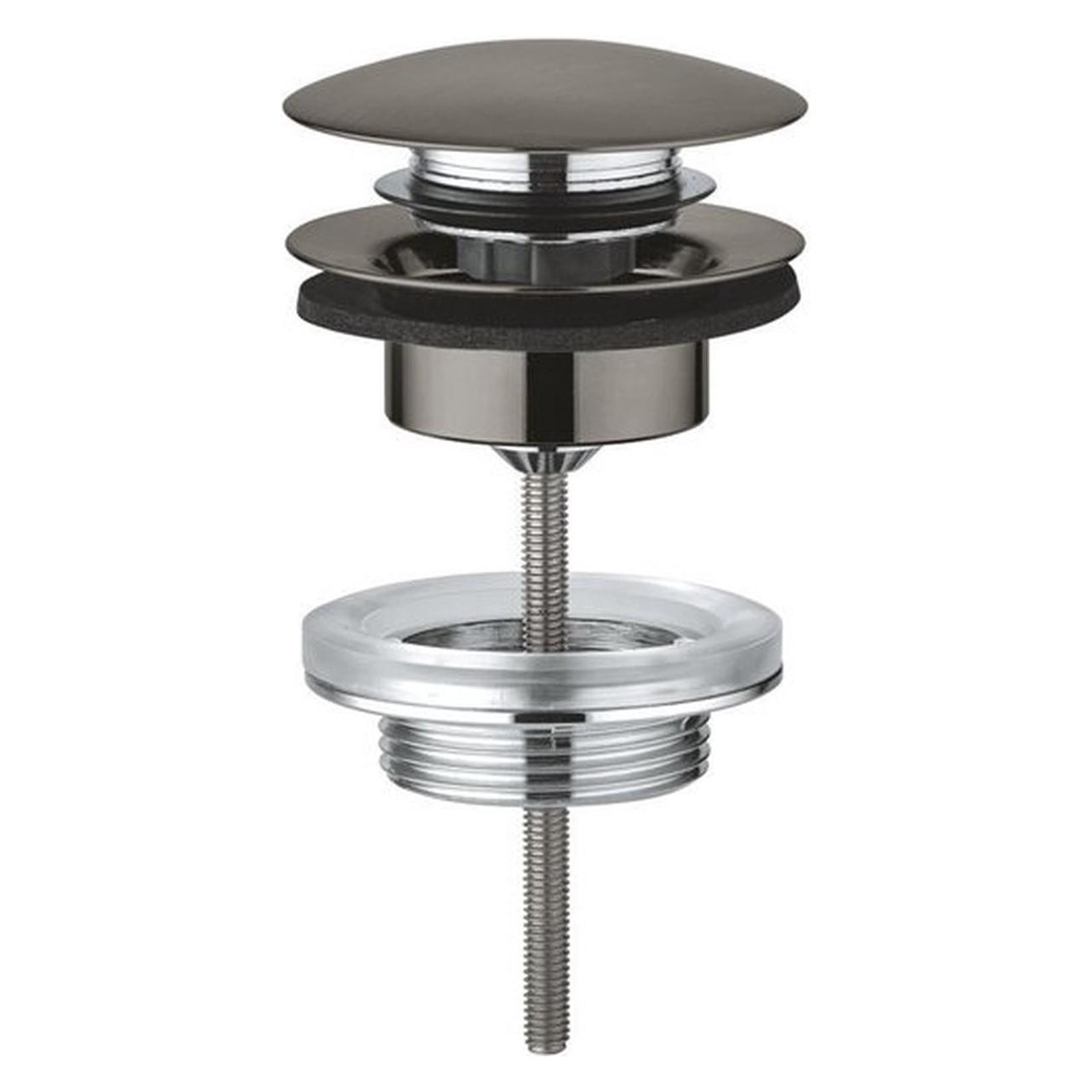 Grohe Ablaufgarnitur m Klickverschluss ha graphite gebürstet (65807AL0)