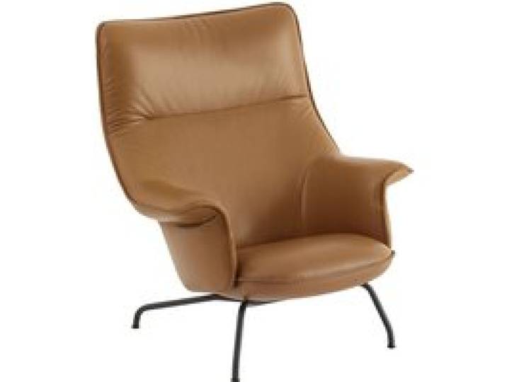 Muuto - Doze Lounge Chair mit Leder