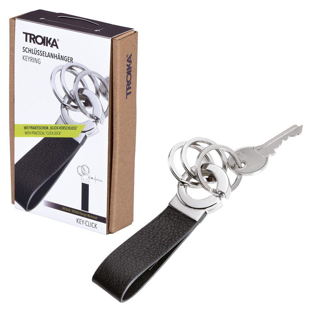TROIKA® Schlüsselanhänger KEY-CLICK KR8-02/LE
