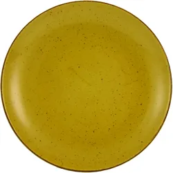 Gourmetteller VINTAGE (DH 28x3 cm) - gelb - DH 28x3 cm