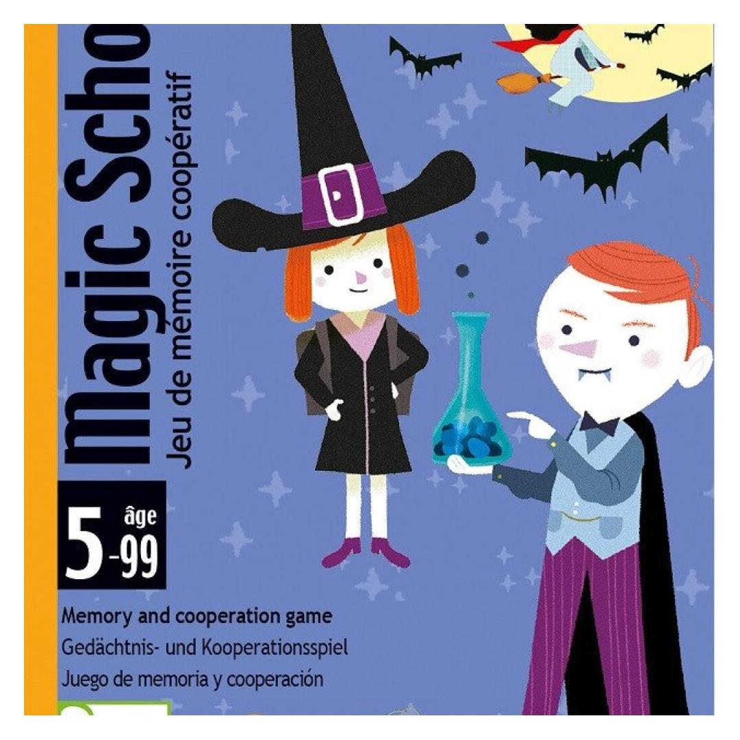 Djeco Kartenspiel Magic school (mult) (Deutsch, Englisch, Französisch, Italienisch, 1 - 6 Spieler) (5405144)