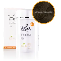 Plus additional Hair mittelbraun Haar Auffüller Schütthaar Streuhaar volles Haar