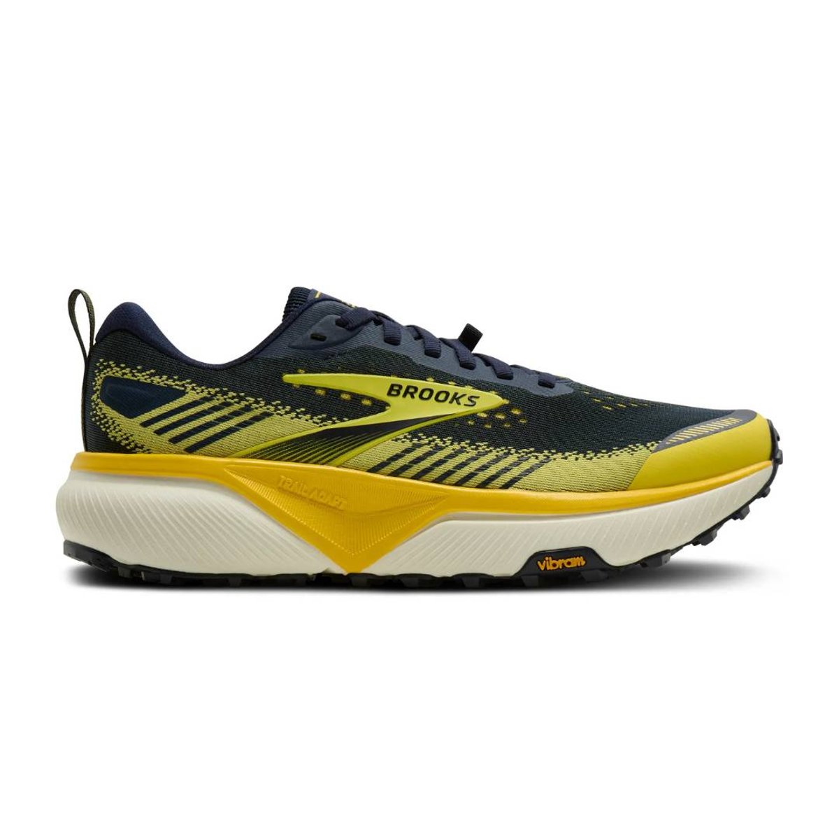 Ténis Brooks Cascadia 20 Azul Amarelo AW26, Tamanho 45,5 - EUR Homem