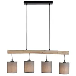 JUST LIGHT. Pendelleuchte Gerda Tribu Holz Braun