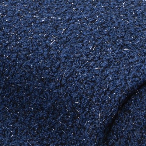 Bouclé mit Glitzer, marine