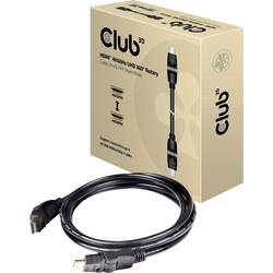 club3D HDMI Anschlusskabel HDMI-A Stecker, HDMI-A Stecker 2.00 m Schwarz CAC-1360 4K UHD, Flammwidrig HDMI-Kabel