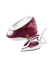 TEFAL Pro Express Protect GV9220E0 Dampfbügeleisen mit automatischer Abschaltung Grundplatte: Durilium AirGlide automatische Reinigung 2600 W Weiß/Rot (GV9220)