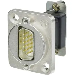 Neutrik D-SUB Adapter D-SUB-Stecker 15pol., Elektronikkabel + Stecker, Schwarz