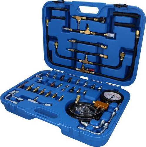 Brilliant Tools BT581400 Benzindruck-Prüfer-Satz, 0 - 10 bar, 44-tlg