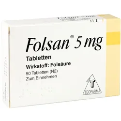 Folsan 5 mg Tabletten 50 St