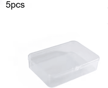 Inspire Picks Transparent Playing Card Storage Boxes (5 Pack) Plastic Card Organizer Cases For Games transparent 5pcs