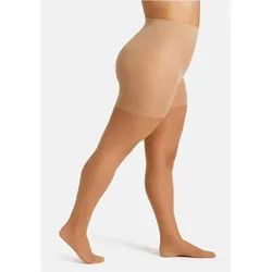 2er Pack camano Curvy Strumpfhosen 20 DEN Damen 0112 - sand 60/62