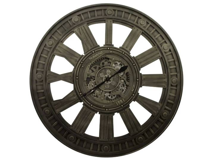 Wanduhr Grau D: 117 cm Decofinder