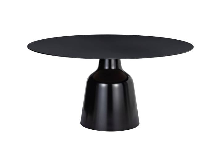 Salontisch Mondo schwarz Glas, Metall B 70 T 70 cm