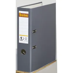bene Ordner Rückenbreite 8 cm DIN A4 Kunststoff schiefer