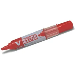 Pilot, Marker, Begreen Recycled V Board Master Whiteboard Marker Chisel 2.2 - 5.2 mm Tip - Red, Box of 10 (10x)