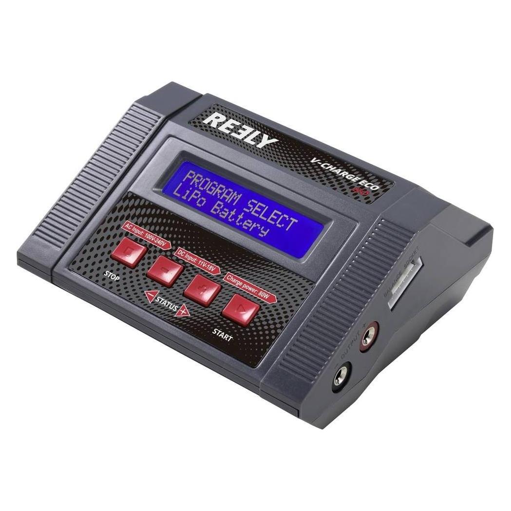 Reely V-Charger ECO 80 Modellbau-Multifunktionsladegerät 100 V, 240 V, 12 V 10 A (RE-7570029)