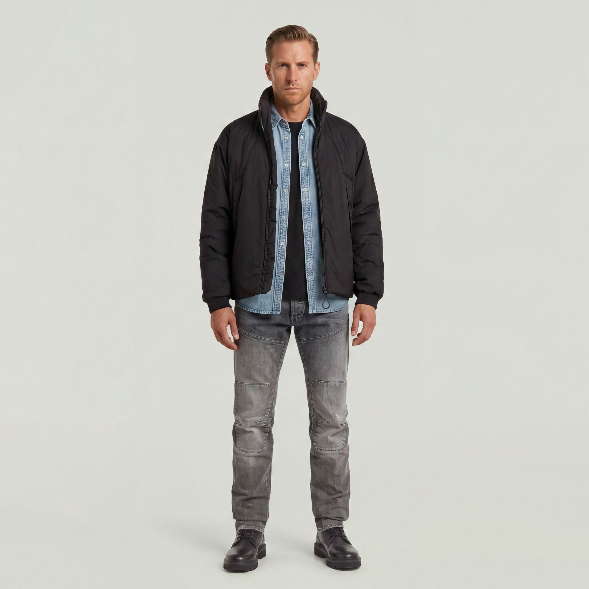 Outdoorjacke G-STAR "Lightweight Cloud Jacke", Herren, Gr. XS, schwarz (dk schwarz), Obermaterial: 100% Polyimid, Jacken Outdoorjacke