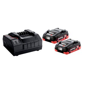 Metabo Werkzeugakku Basis Set, 685163000, 18 V / 4,0 Ah, 2 Akkus und Ladegerät