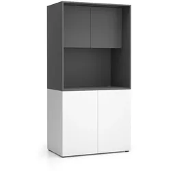 Büroküche NIKA ohne Ausstattung 1000 x 600 x 2000 mm, Graphit