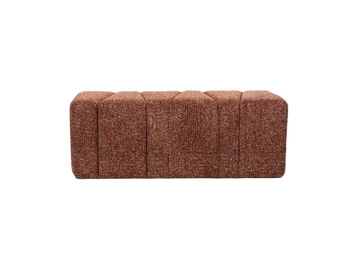 Banc 2 places en tissu terracotta Dance