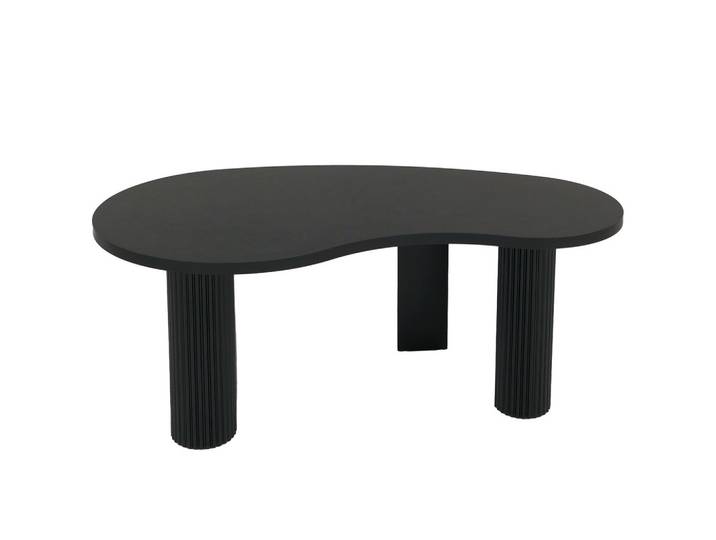 COUCHTISCH organisch Schwarz
