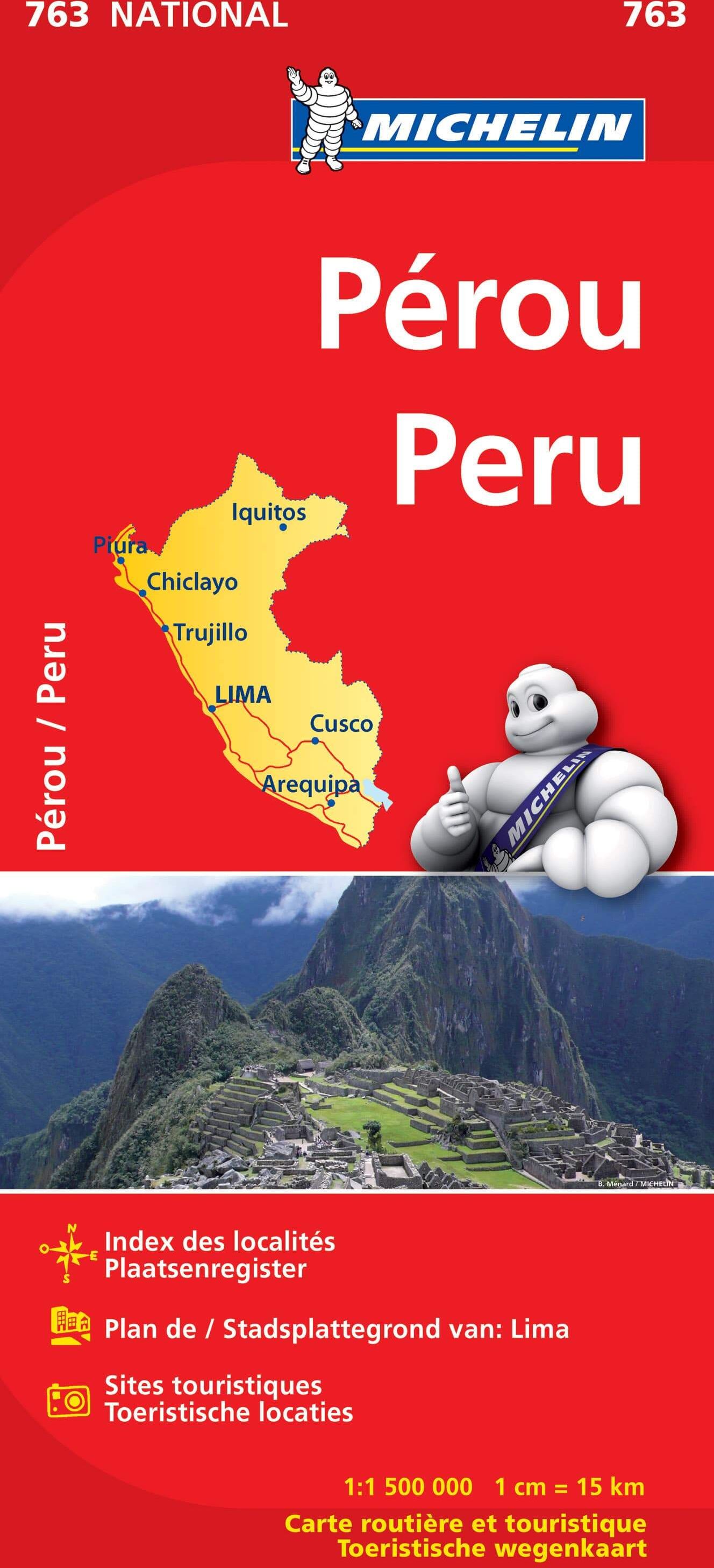 Carte routière n° 763 - Pérou   Michelin