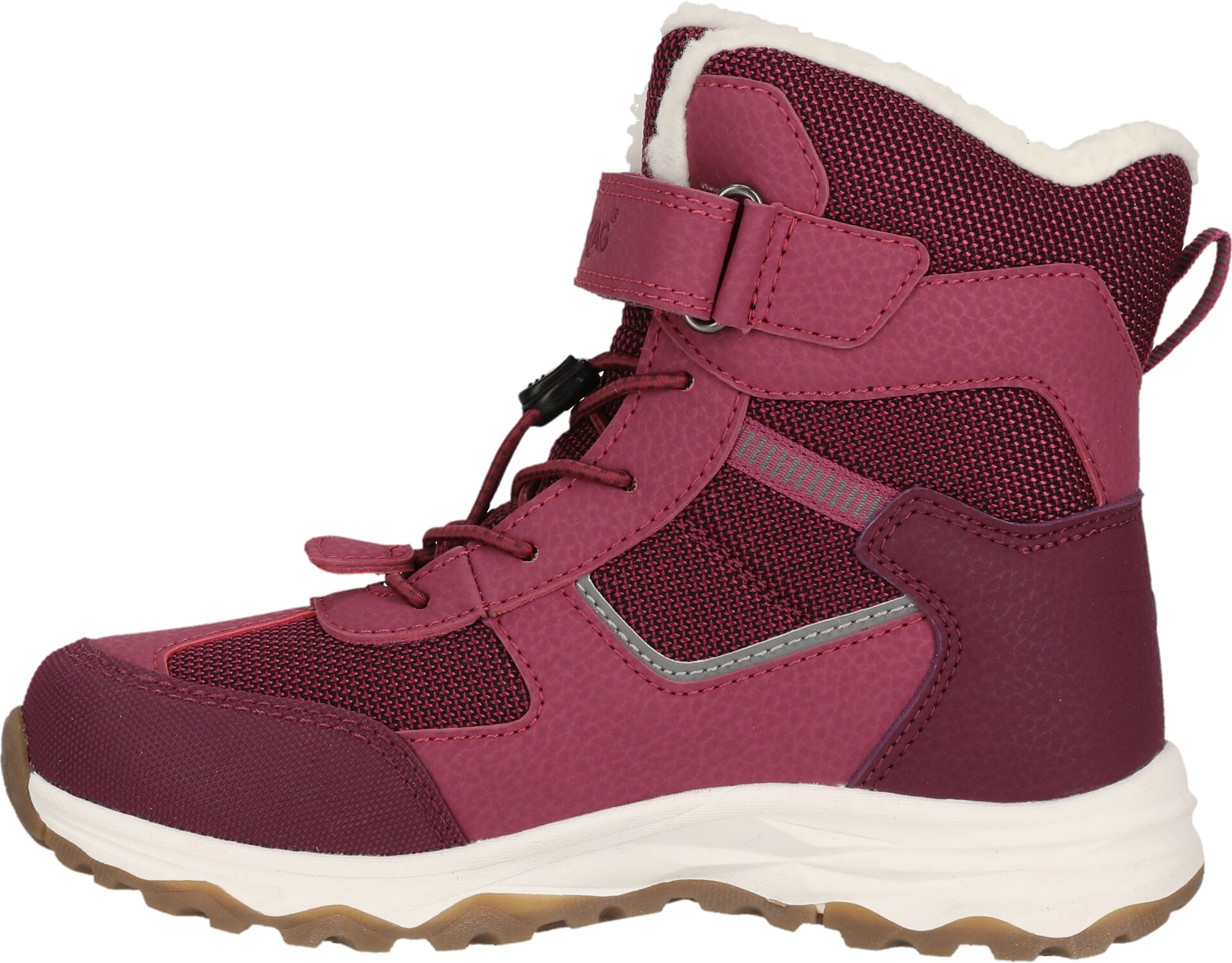 Winterboots ZIGZAG "BALFUL KIDS BOOT WP V2", Jungen, Gr. 36, Warmfutter, lila (schwarz lila), Synthetik, Textil, Schuhe Winterboots, Winterschuhe, Winterstiefel, Winterschuhe, wasserdicht, Warmfutter schwarz lila 36, Warmfutter
