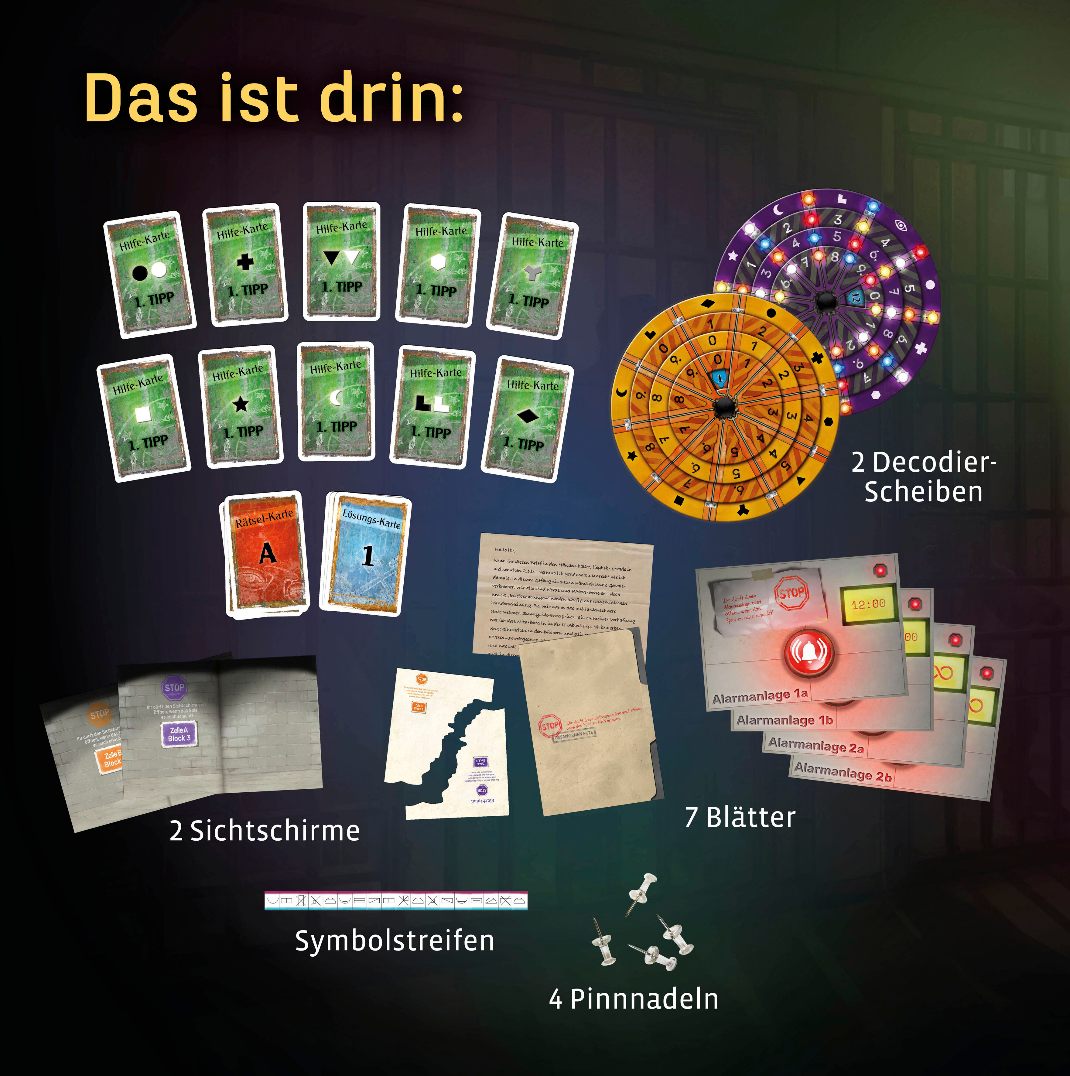 Spiel KOSMOS "EXIT, Das Spiel, Der Gefängnisausbruch", bunt, Spiele, Kinder, Spiel, Made in Germany