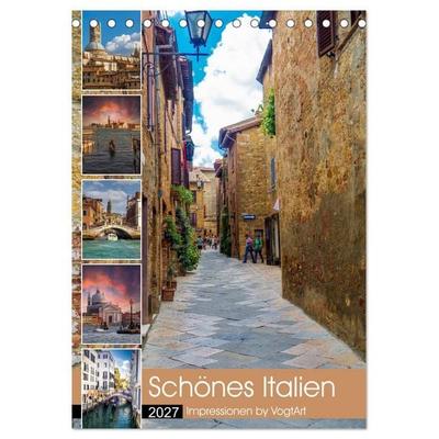 Schönes Italien. Impressionen by VogtArt (Tischkalender 2027 DIN A5 hoch), CALVENDO Monatskalender