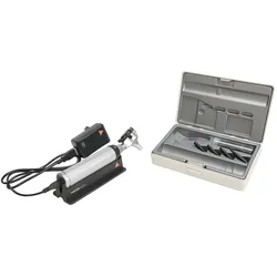 BETA 400 F.O. Otoskop-Set LED mit BETA4 USB Ladegriff mit USB Kabel und Steckern...