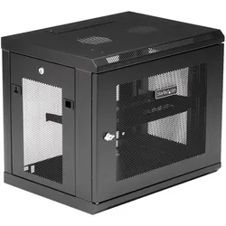 StarTech Server Rack 9u F. Wall (9 HE), Serverschrank, Schwarz