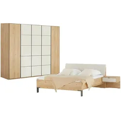 uno Komplett-Schlafzimmer  Nefi , holzfarben