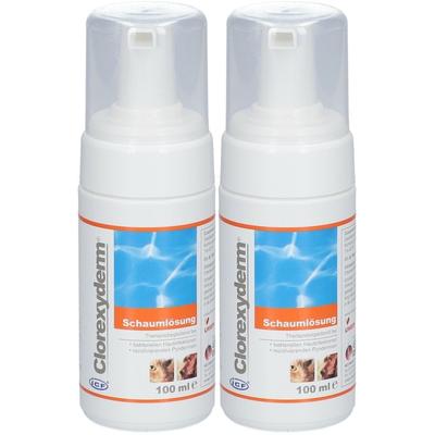 CLORExYDERM SCH LOE Hu+Kat x2 2x100 ml Schaum