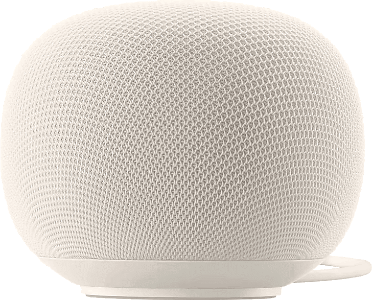Altavoz inteligente - Google Home, 30W, Tecnología Gemini, Procesador Quad Core A55, Sonido Omnidireccional, Reconocimiento de Voz, Porcelain