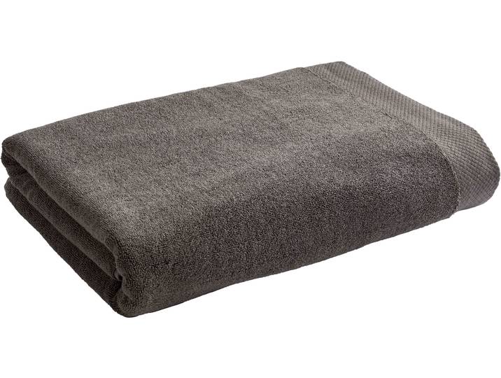 Badetuch CHRISTY LUXE , grau (soot), B:90cm L:165cm, Walkfrottier, Obermaterial: 100% Baumwolle, Handtücher, Badetuch, Luxus Badetuch in Premium Qualität mit 730g/m², 90x165cm, 1er Set