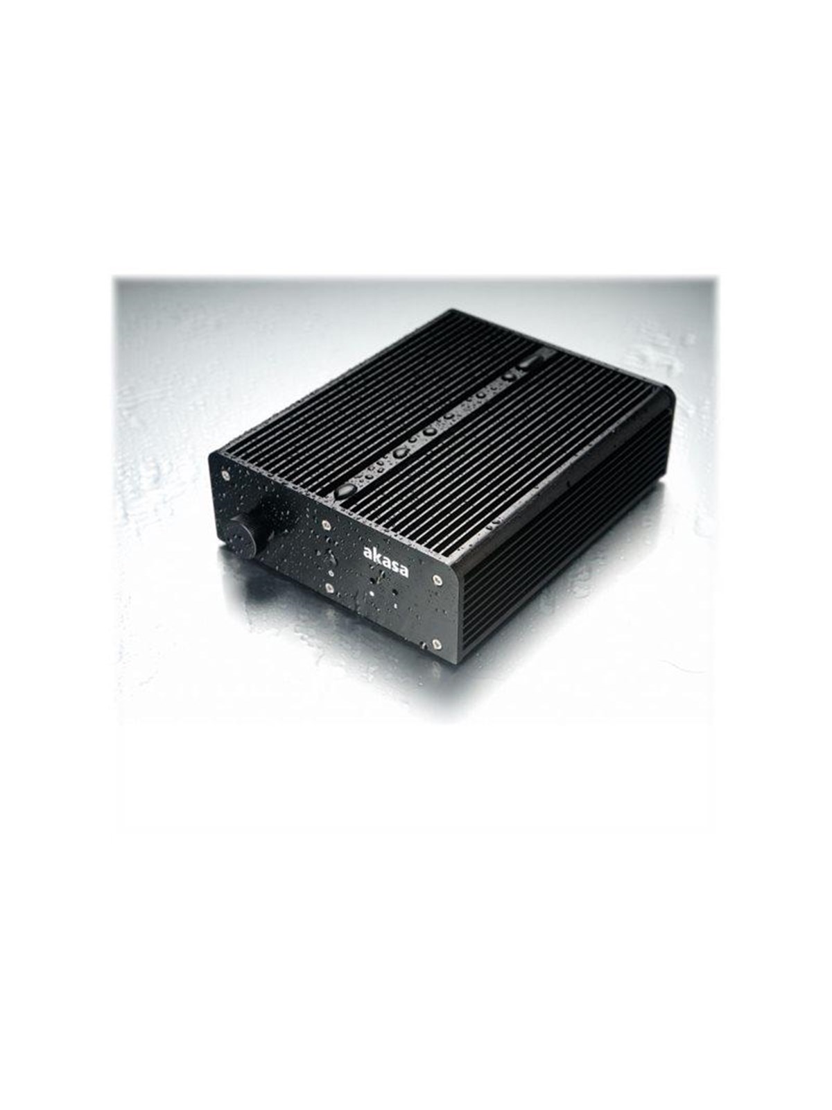 Akasa Pascal MC - Gehäuse - Ultra small form factor - Schwarz