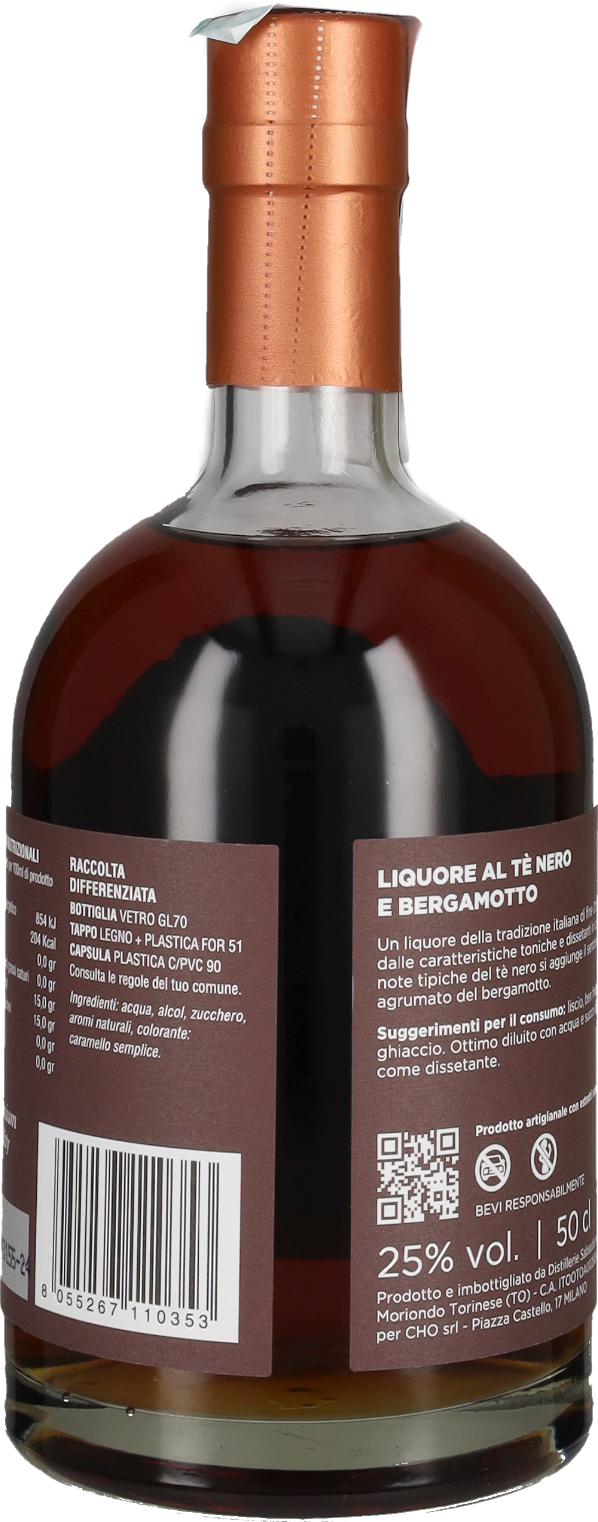Spirito Reale Liquore al Te Nero e Bergamotto 50cl