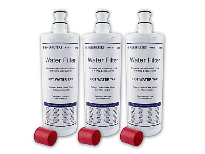 Finerfilters FF-40 Wasserfilter-Kartusche kompatibel mit InSinkErator F-701R und F-201R Hartwasserfilter für Neo-Tanksysteme mit A1- oder A3-Kopf (3 Stück)