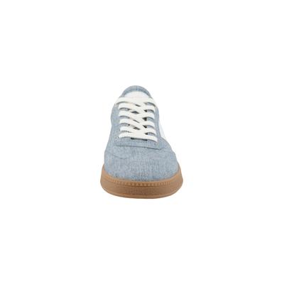 Sneaker TOM TAILOR "Tom Tailor Sneaker Low", Damen, Gr. 39, jeans, weiß, Leder, Schuhe Sneaker